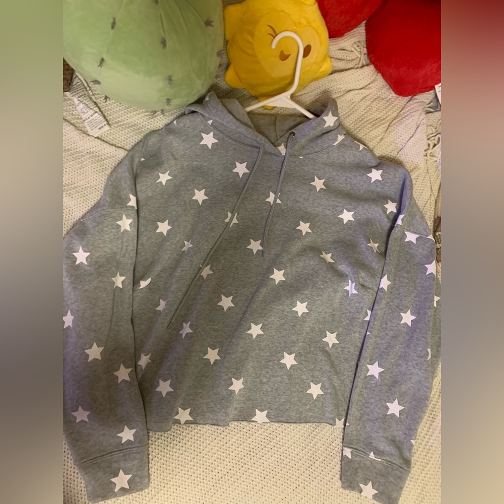XXXL women’s star pattern cropped hoodie